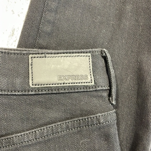 Express NWT Black Distressed Slim Super High Rise Jeans Size 00 - Picture 11 of 11